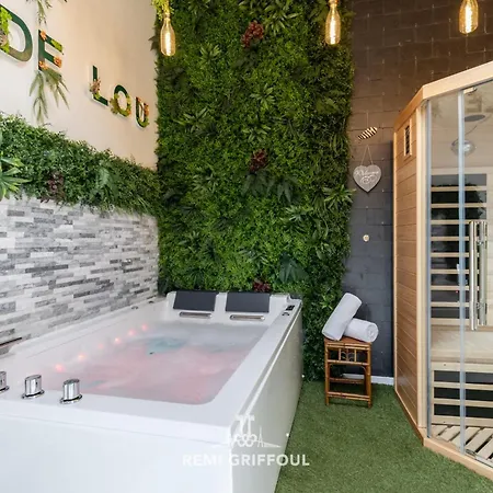 Semesterbostad Le De Lou Hot Tub Sauna & Private Patio 2 Guests Honfleur